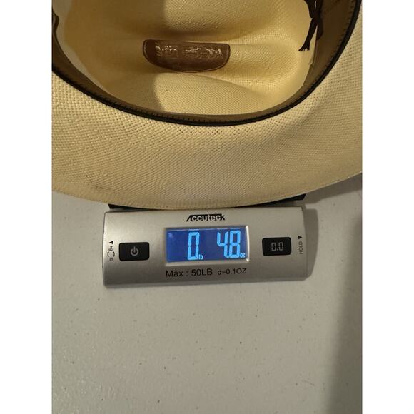 Resistol Genuine Shantung Hat Mens Self Conforming Western Cowboy 7 - Picture 8 of 8